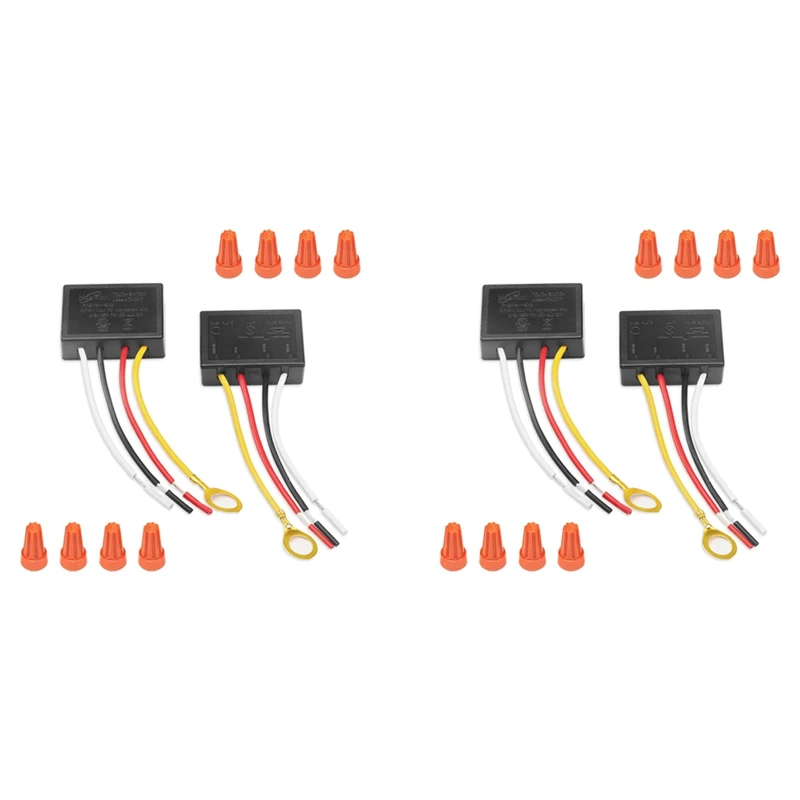 Touch Lamp Switch 4 Pack,Touch Lamp Control Module For Dimmable LED,Bulbs,Lamp Switch Replacement Kit With Wiring Caps
Touch Lamp Switch 4 Pack,Touch Lamp Control Module For Dimmable LED,Bulbs,Lamp Switch Replacement Kit With Wiring Caps