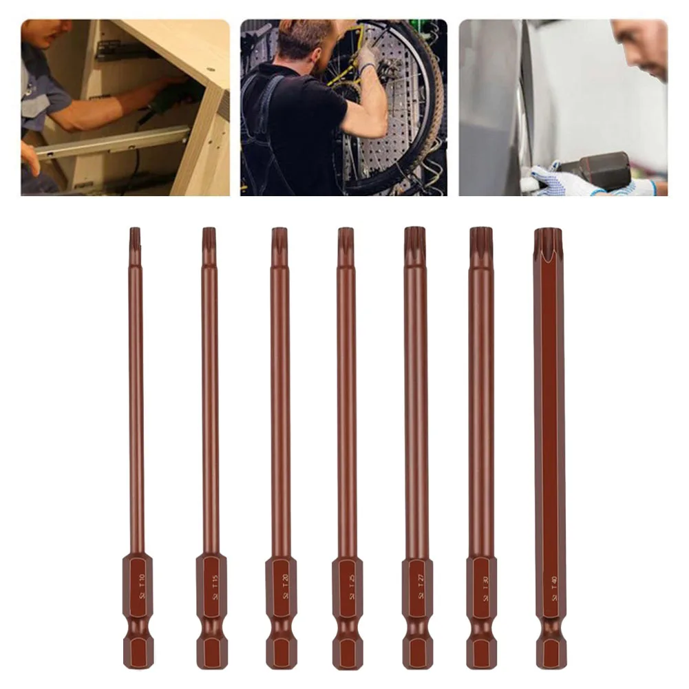 1pc 100mm Torx Screwdriver Bit Magnetic With Hole Hex Shank Electric Screw Driver Bits Hand Tool T10 T15 T20 T25 T27 T30 T40
1pc 100mm Torx Screwdriver Bit Magnetic With Hole Hex Shank Electric Screw Driver Bits Hand Tool T10 T15 T20 T25 T27 T30 T40