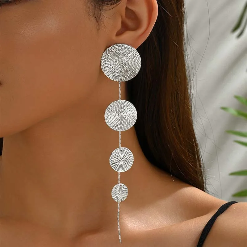 Fashion Gold Color Circular Pendant Earrings For Women Exaggerated Metal Long Tassel Round Geometric Earrings Jewelry Gifts 5 Mallzona S823622f9f6554a1590bba97bf63f5521f Fashion Gold Color Circular Pendant Earrings For Women Exaggerated Metal Long Tassel Round Geometric Earrings Jewelry Gifts Mallzona