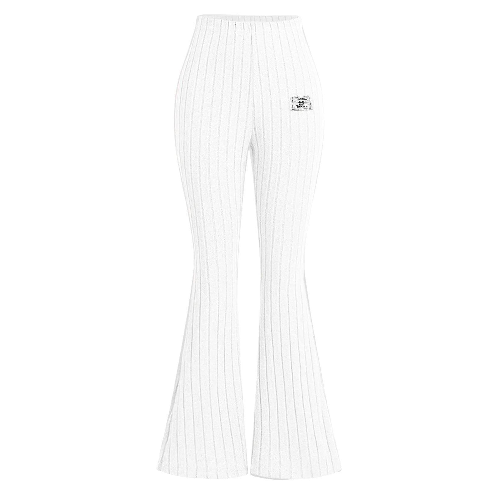 بنطلونات ضيقة مزينة بالزهور للفتيات، سراويل واسعة متعددة الاستخدامات من القماش المطاطي المنسوج، بنطلونات يوجا مخططة للفتيات بنطلونات ضيقة مزينة بالزهور للفتيات، سراويل واسعة متعددة الاستخدامات من القماش المطاطي المنسوج، بنطلونات يوجا مخططة للفتيات