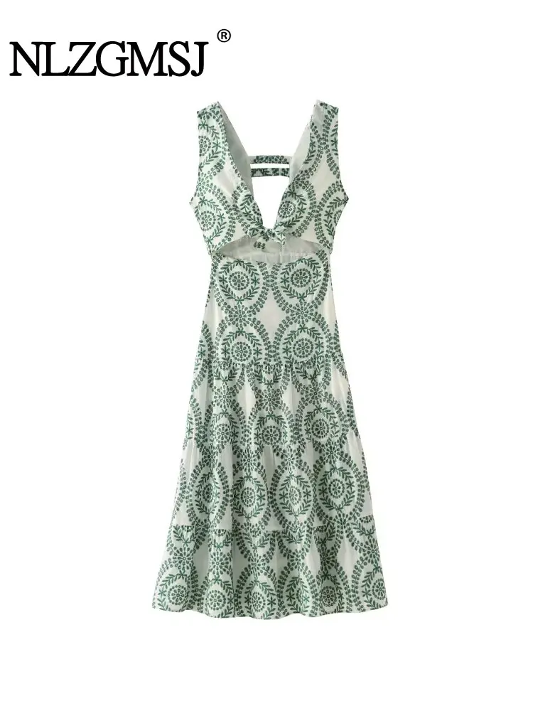 TRAF 2024 Women Sexy V-neck Temperament Dress Floral Dress Retro Printed Long Vestido Bodycon Holiday Dress Y2K
TRAF 2024 Women Sexy V-neck Temperament Dress Floral Dress Retro Printed Long Vestido Bodycon Holiday Dress Y2K