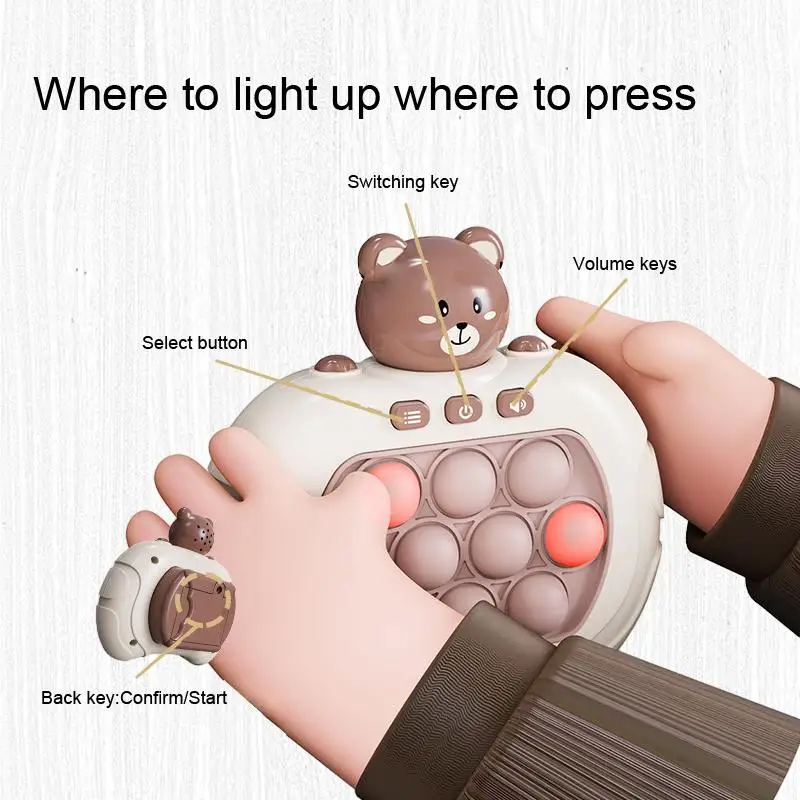 Интерактивная детская игрушка для раннего развития: игра с быстрым толчком и милой игрушкой-хомяка помогает пропустить и пропустить
Интерактивная детская игрушка для раннего развития: игра с быстрым толчком и милой игрушкой-хомяка помогает пропустить и пропустить