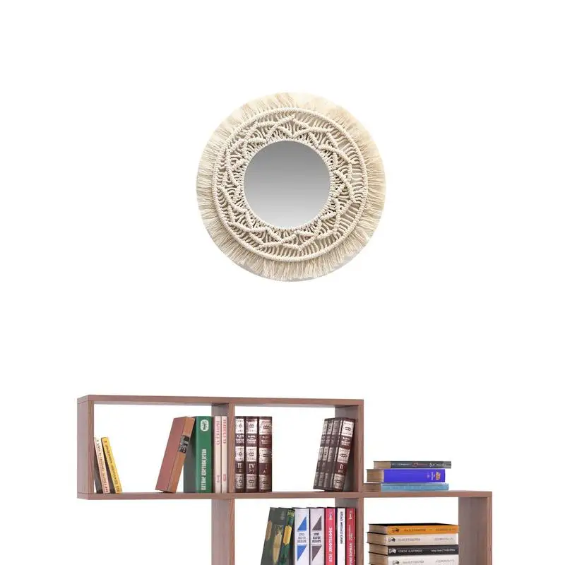 New Wall Hanging Mirror Boho Wall Art Mirror With Fringe Round Hanging Wall Mirrors Makeup Mirror Decorative Wall Art Supplies
New Wall Hanging Mirror Boho Wall Art Mirror With Fringe Round Hanging Wall Mirrors Makeup Mirror Decorative Wall Art Supplies