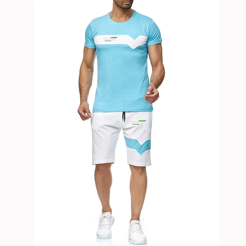 FENDT Summer Style Printing Men's High Quality Comfortable Breathable Sports Shorts Suit Loose Striped Sportswear 2-piece Set
FENDT Summer Style Printing Men's High Quality Comfortable Breathable Sports Shorts Suit Loose Striped Sportswear 2-piece Set
