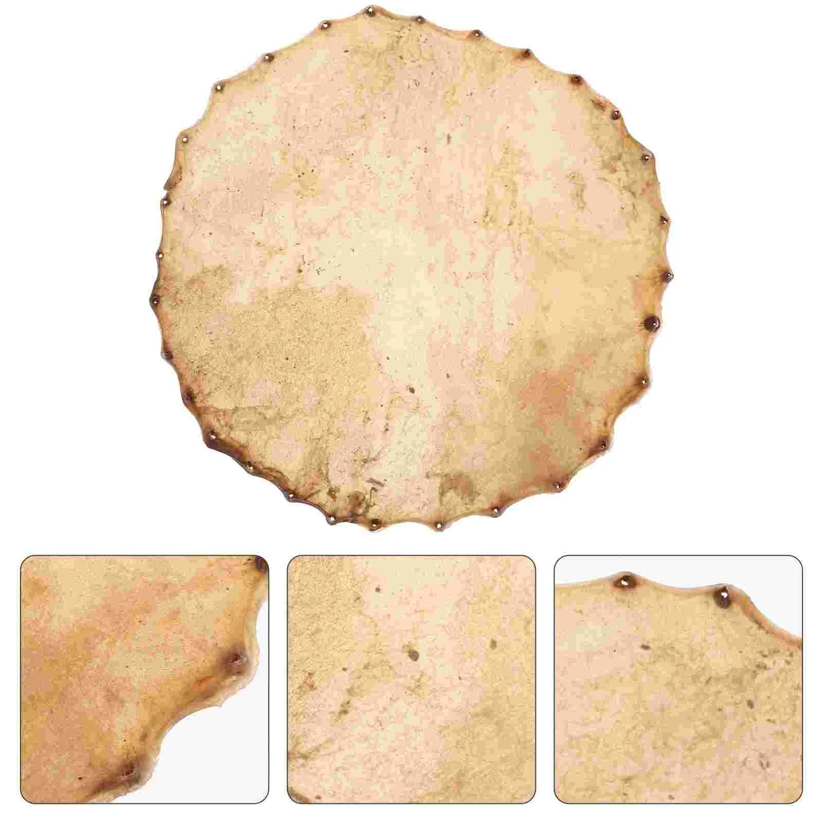 Round Drum Skin Large Drum Skin Replacement Drum Head Cowhide Drum Head for Percussion Instrument
Round Drum Skin Large Drum Skin Replacement Drum Head Cowhide Drum Head for Percussion Instrument