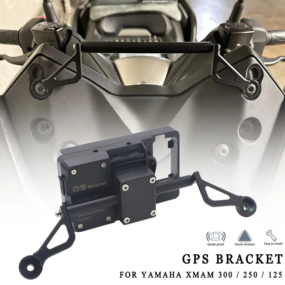 BLACK For Yamaha XMAX 300 XMAX300 X MAX 300 Motorcycle Front Phone Stand Holder Smartphone Phone GPS Navigaton Plate Bracket
BLACK For Yamaha XMAX 300 XMAX300 X MAX 300 Motorcycle Front Phone Stand Holder Smartphone Phone GPS Navigaton Plate Bracket