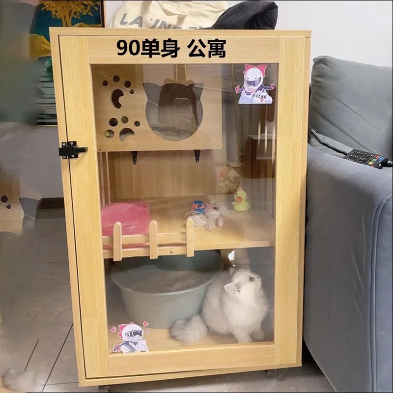 Простая конструкция kattenручная циркуляция воздуха, закаленное стекло, цельная древесина, закрытая вилла, туалет для кошек, домашний противоударный гэто, товары для домашних животных LVBK
Простая конструкция kattenручная циркуляция воздуха, закаленное стекло, цельная древесина, закрытая вилла, туалет для кошек, домашний противоударный гэто, товары для домашних животных LVBK