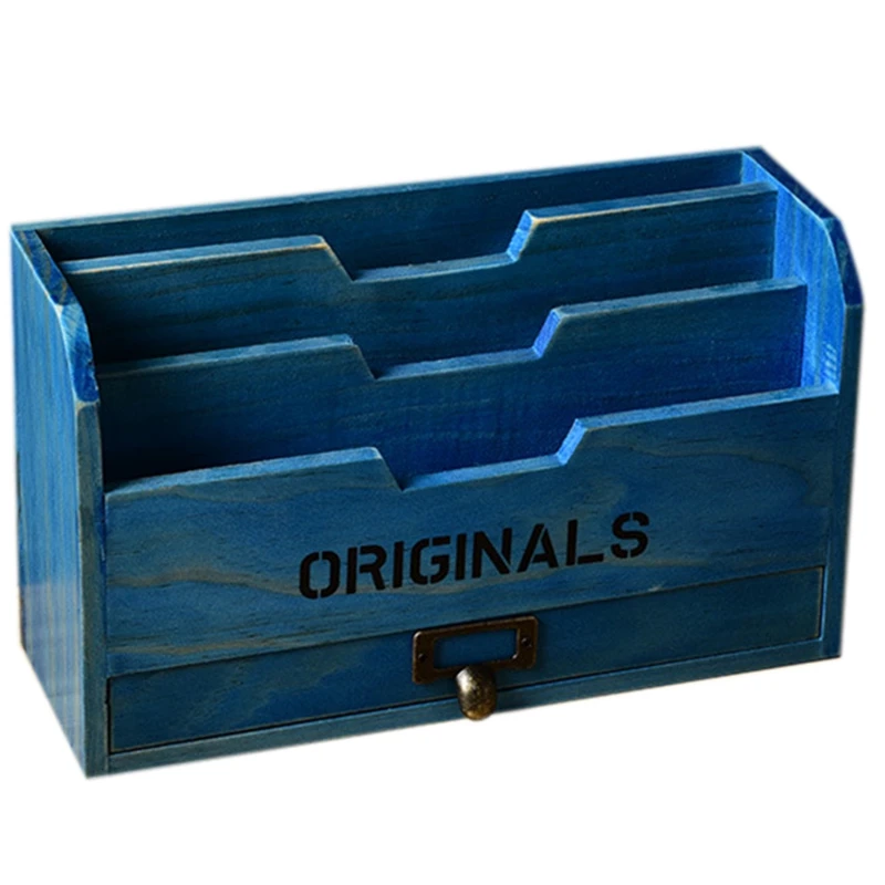 

Ящик в стиле ретро, деревянная коробка, органайзер для косметики, держатель для драгоценностей, Настольная стойка для хранения