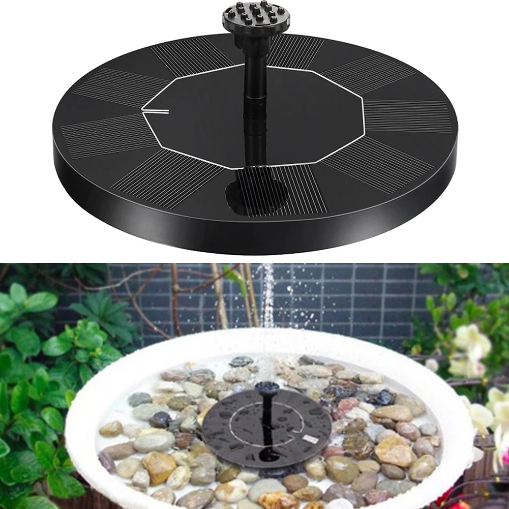 

2.5W Solar Fountain Pump With 6 Nozzles Solar Bird Bath Fountain Water Pump Floating Fountains For Outdoor Garden Pool Ponds