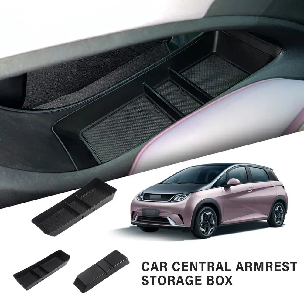 

Car Central Armrest Storage Box ABS For BYD Dolphin 2023 2024 EV Center Console Organizer Containers Tray Dolphin Accessori S0S8