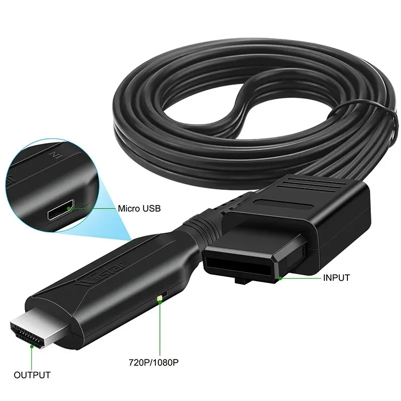 720P/1080P for N64 to HDMI-compatible Converter Game Console Adapter Plug and Play HD Cable Adapter for Nintendo 64/NGC/SNES
720P/1080P for N64 to HDMI-compatible Converter Game Console Adapter Plug and Play HD Cable Adapter for Nintendo 64/NGC/SNES
