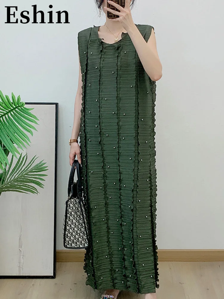 Eshin Army Green Round Collar Sleeveless Patchwork Embroidered Flares Pleated Dress For Women 2023 Summer Fashion New TH3450
Eshin Army Green Round Collar Sleeveless Patchwork Embroidered Flares Pleated Dress For Women 2023 Summer Fashion New TH3450