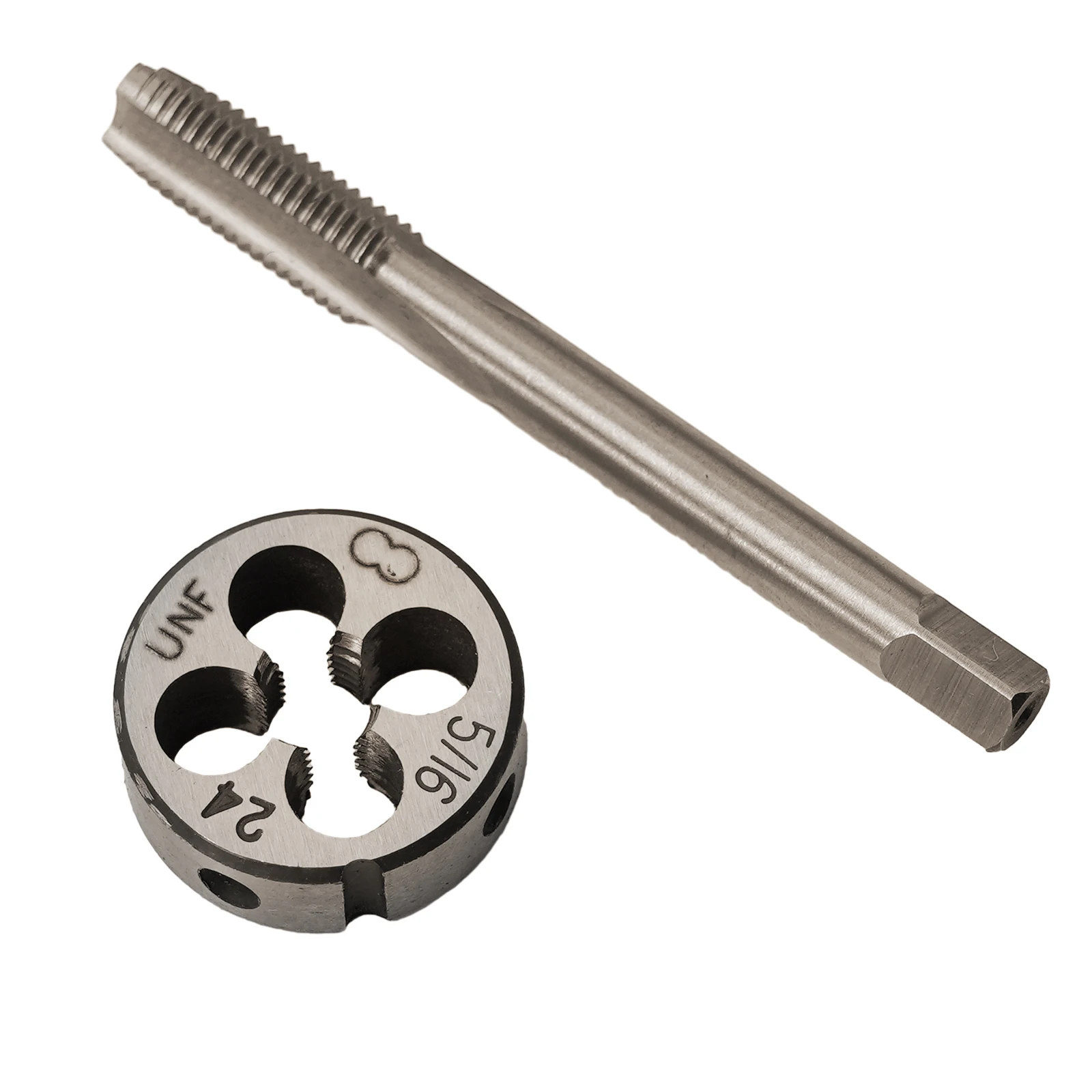 Drilling Tapping Tap Die Set 5/16 -24TPI 5/16" -24UNF HSS Right Hand Thread Round Straight Flute Shallow Cuts
Drilling Tapping Tap Die Set 5/16 -24TPI 5/16" -24UNF HSS Right Hand Thread Round Straight Flute Shallow Cuts