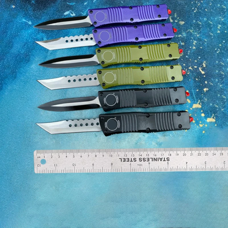 Micro OTF Tech Knife Combat Troo Series D2 Blade 59HRC Hardness Aluminum Alloy Handle Outdoor Camping Self Defense Pocket
Micro OTF Tech Knife Combat Troo Series D2 Blade 59HRC Hardness Aluminum Alloy Handle Outdoor Camping Self Defense Pocket