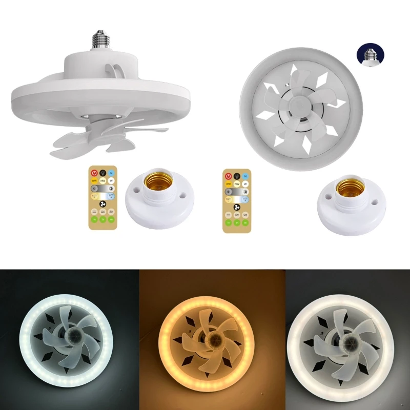 360 Degree Oscillating Ceiling Fan Light with Remote Control & E27 Lamp Holder 3000-6000k for Study Bedroom Bathroom
360 Degree Oscillating Ceiling Fan Light with Remote Control & E27 Lamp Holder 3000-6000k for Study Bedroom Bathroom