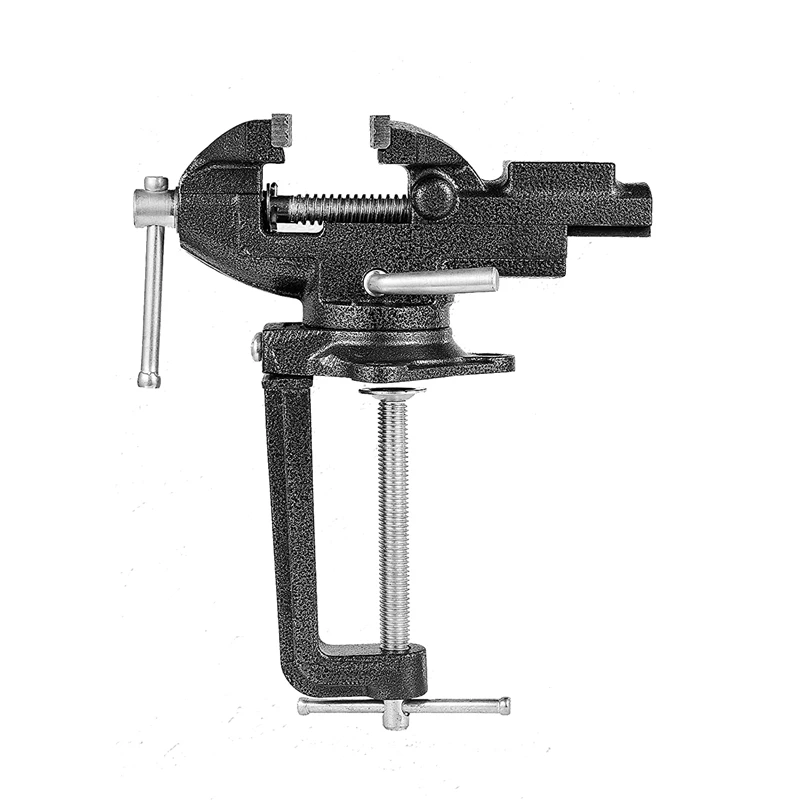Metal Bench Vise Or Table Vise With 360° Swivel Base, Universal Home Vise Clamp-On 3.3Inch Vice Quick Adjustment
Metal Bench Vise Or Table Vise With 360° Swivel Base, Universal Home Vise Clamp-On 3.3Inch Vice Quick Adjustment