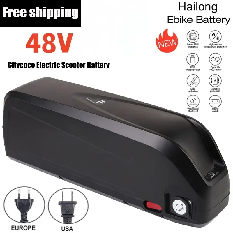 2024 New Citycoco Scooter Battery 48V 20Ah-60Ah for 250W~1500W Motorcycle/bicycle Waterproof Lithium Battery + 2A Charger
2024 New Citycoco Scooter Battery 48V 20Ah-60Ah for 250W~1500W Motorcycle/bicycle Waterproof Lithium Battery + 2A Charger