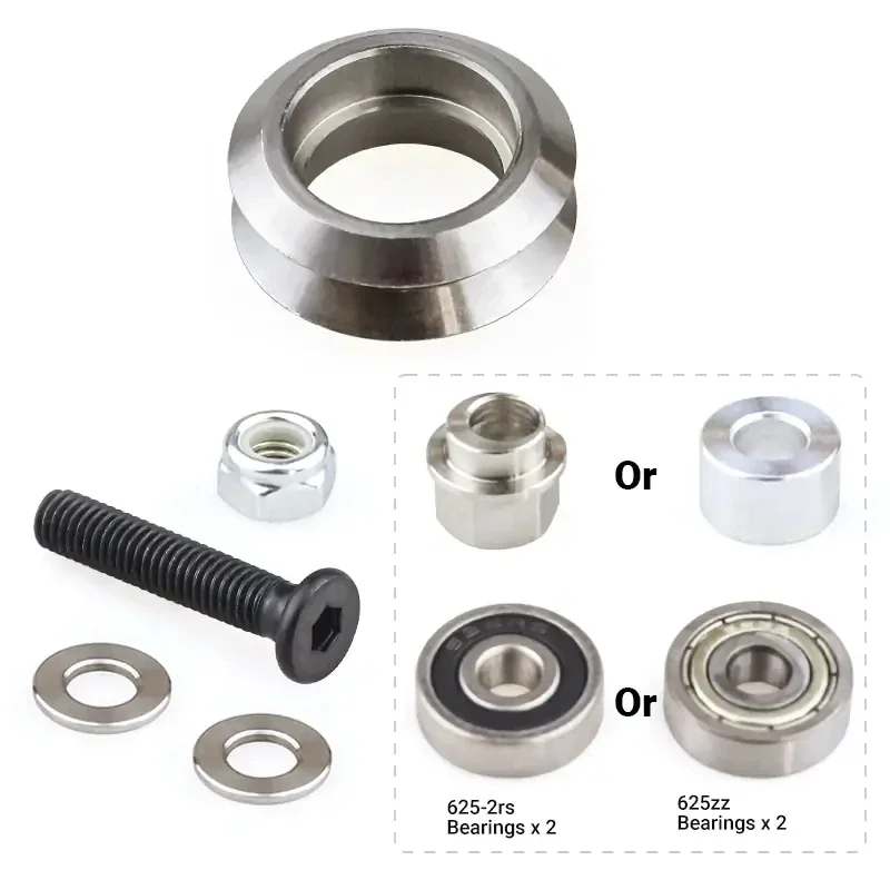 Openbuilds Strong Stainless Steel Metal Dual V Wheel Kit for V-Slot Linear Rail Aluminum Profile 3D Printer Parts
Openbuilds Strong Stainless Steel Metal Dual V Wheel Kit for V-Slot Linear Rail Aluminum Profile 3D Printer Parts