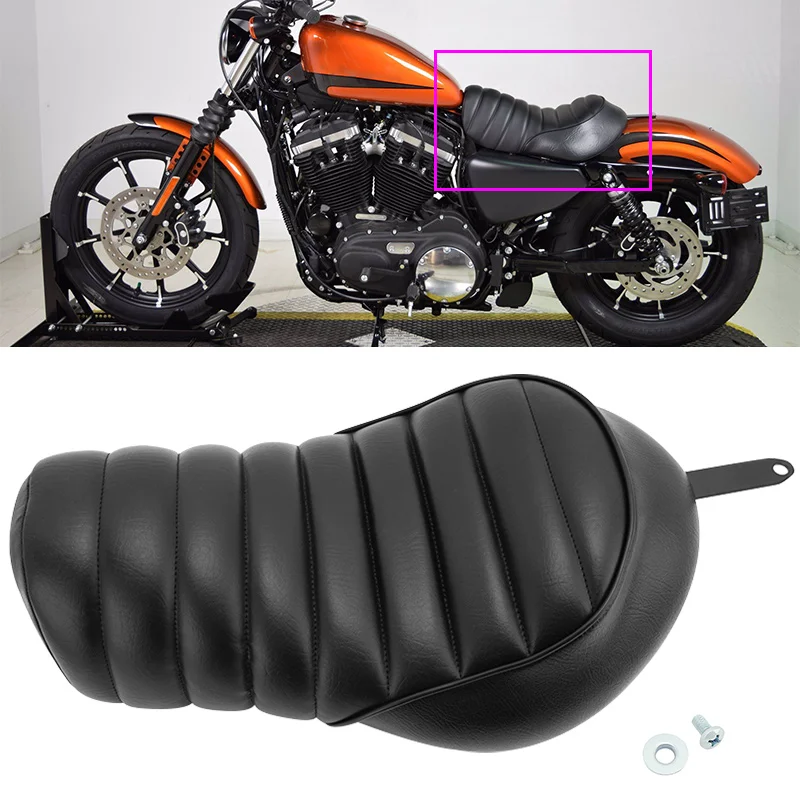 

Motorcycle Front Seat Pillion Cushion Driver Solo Seat Cushions For Harley Sportster Iron XL 883 1200 2016-up Moto Parts