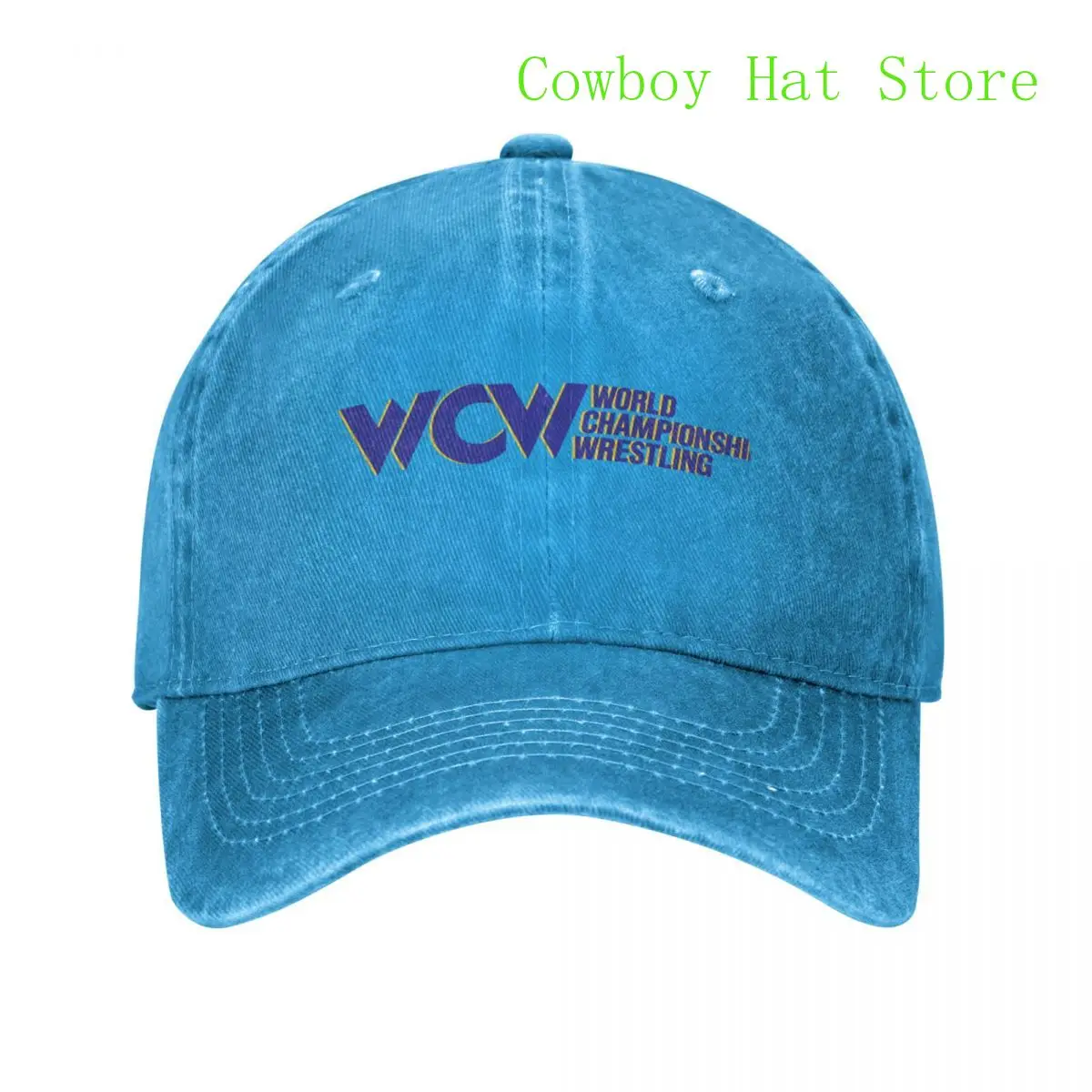 

Best Oldshool world championship wrestling logo Baseball Cap Hat Man Luxury Golf Cap Rugby Men Hats Women'S