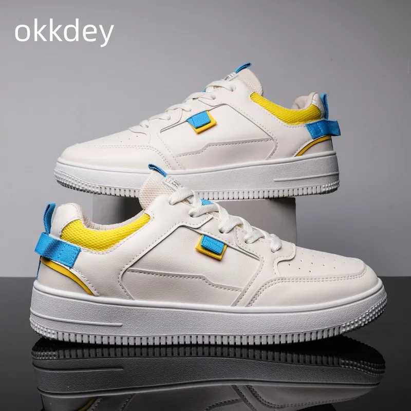 Новинка весны 2023, мужская обувь, оригинальные мужские кроссовки с низким вырезом, Спортивная и Повседневная Белая обувь на толстой подошве с круглым носком
Новинка весны 2023, мужская обувь, оригинальные мужские кроссовки с низким вырезом, Спортивная и Повседневная Белая обувь на толстой подошве с круглым носком