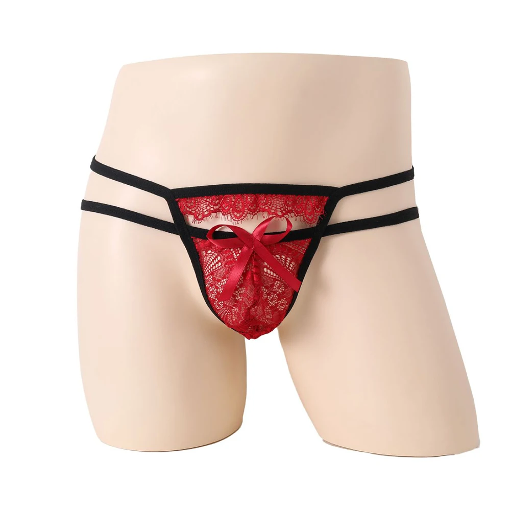 2023 Men Translucent G-String Low Rise Bulge Pouch Thongs Lace T-Panties Underwear Briefs Underpants Elastic T-Back Lingerie
2023 Men Translucent G-String Low Rise Bulge Pouch Thongs Lace T-Panties Underwear Briefs Underpants Elastic T-Back Lingerie