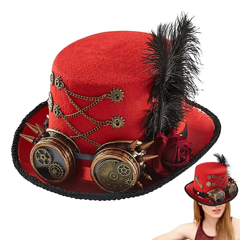

Топ унисекс в стиле стимпанк, шляпы унисекс в готическом стиле, карнавальные топы, аксессуары для костюмов, реквизит для кинофильмов, одежда для вечеринок