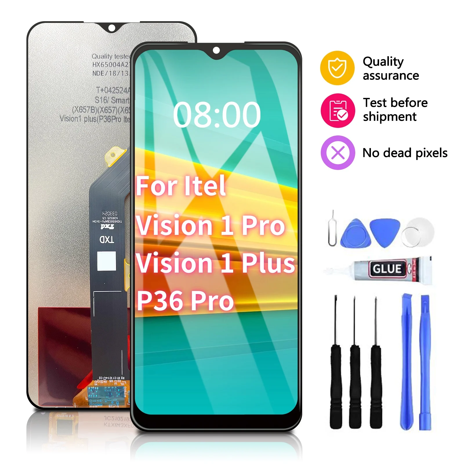 ЖК-дисплей 6,6 дюйма для Itel Vision1 Pro P36 Pro Vision1 Plus P36 
ЖК-дисплей 6,6 дюйма для Itel Vision1 Pro P36 Pro Vision1 Plus P36