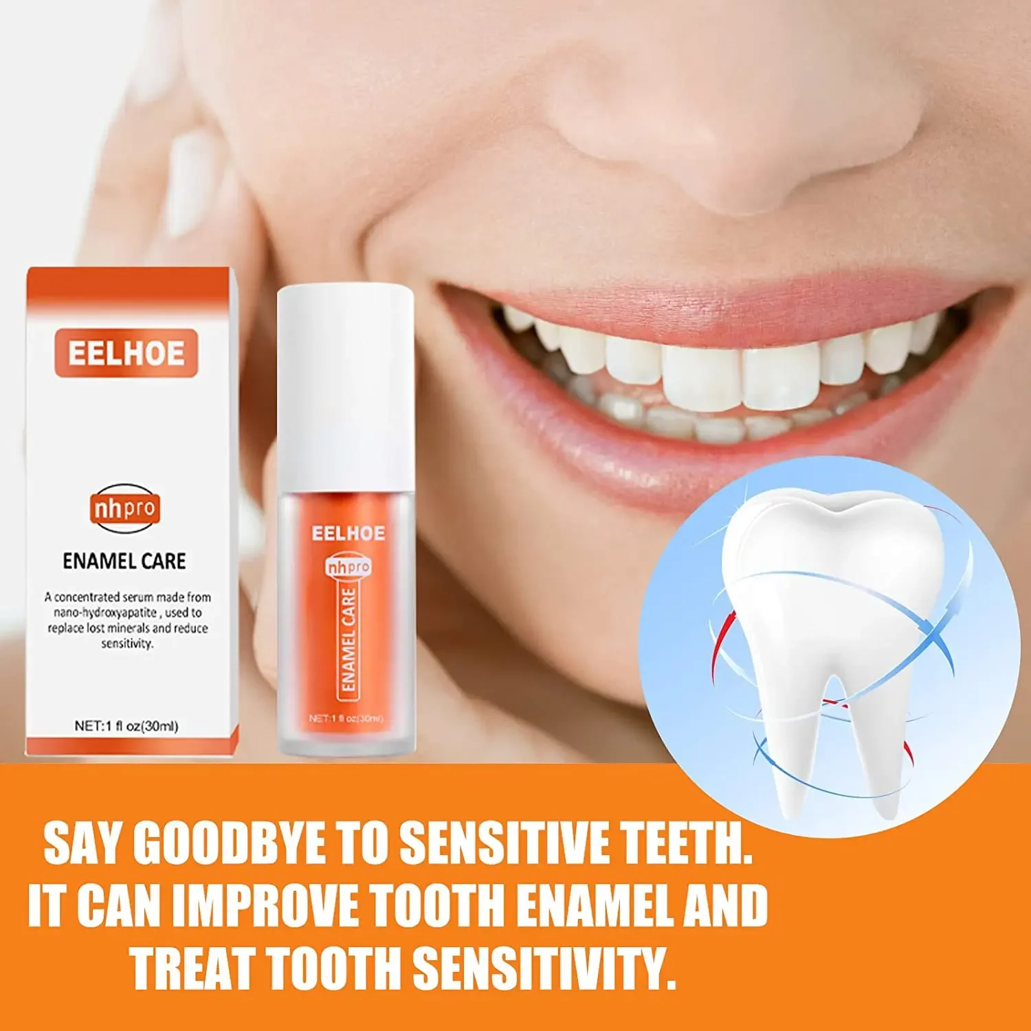 

Sdottor EELHOE V34 Toothpaste Repair Teeth Whitening Cleansing Stains Oral Cleaning Purple Orange Colour Corrector Toothpaste N