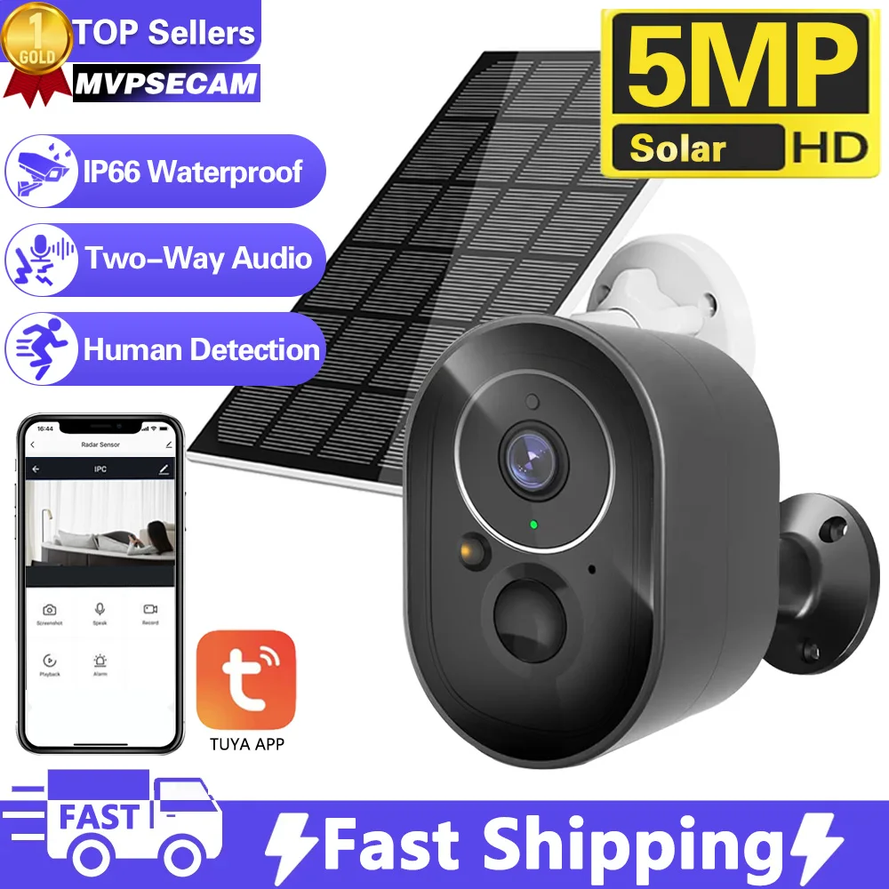 Security Cameras Wireless Outdoor, 5MP Battery Powered WiFi Camera AI Motion Siren Spotlight, Night Vision, Works With Tuya APP
Security Cameras Wireless Outdoor, 5MP Battery Powered WiFi Camera AI Motion Siren Spotlight, Night Vision, Works With Tuya APP