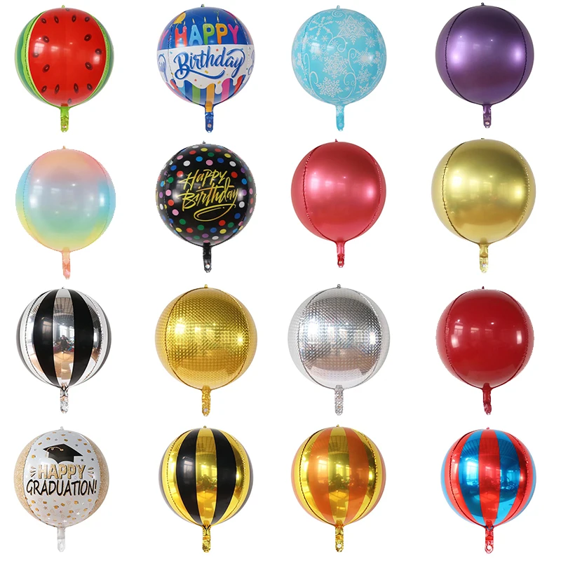 20 pcs 22 inch 4D Round Aluminum Foil Balloons Metal Balloon Wedding Decor Birthday Party Helium Ballon Supplies Decorations Toy
20 pcs 22 inch 4D Round Aluminum Foil Balloons Metal Balloon Wedding Decor Birthday Party Helium Ballon Supplies Decorations Toy
