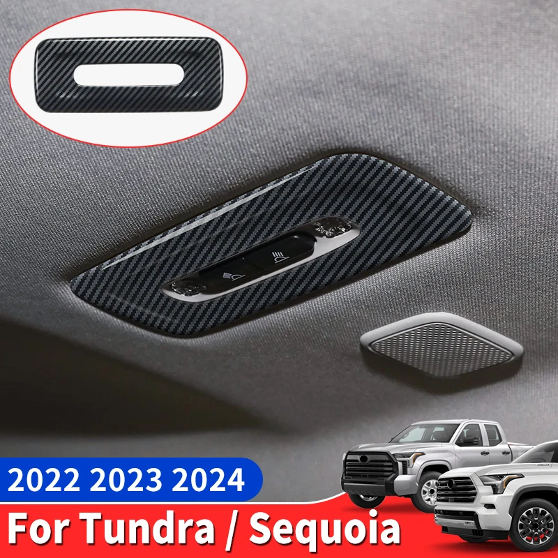 

Applicable to 2022-2024 Toyota Tundra Sequoia Rear Reading Light Decoration Frame Internal Modification Upgraded Accessories