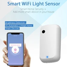 Tuya Wifi Light Sensor Smart Illuminance Sensor Brightness Detector Linkage Control Sensor Smart Home Work with Alex Google Home
Tuya Wifi Light Sensor Smart Illuminance Sensor Brightness Detector Linkage Control Sensor Smart Home Work with Alex Google Home