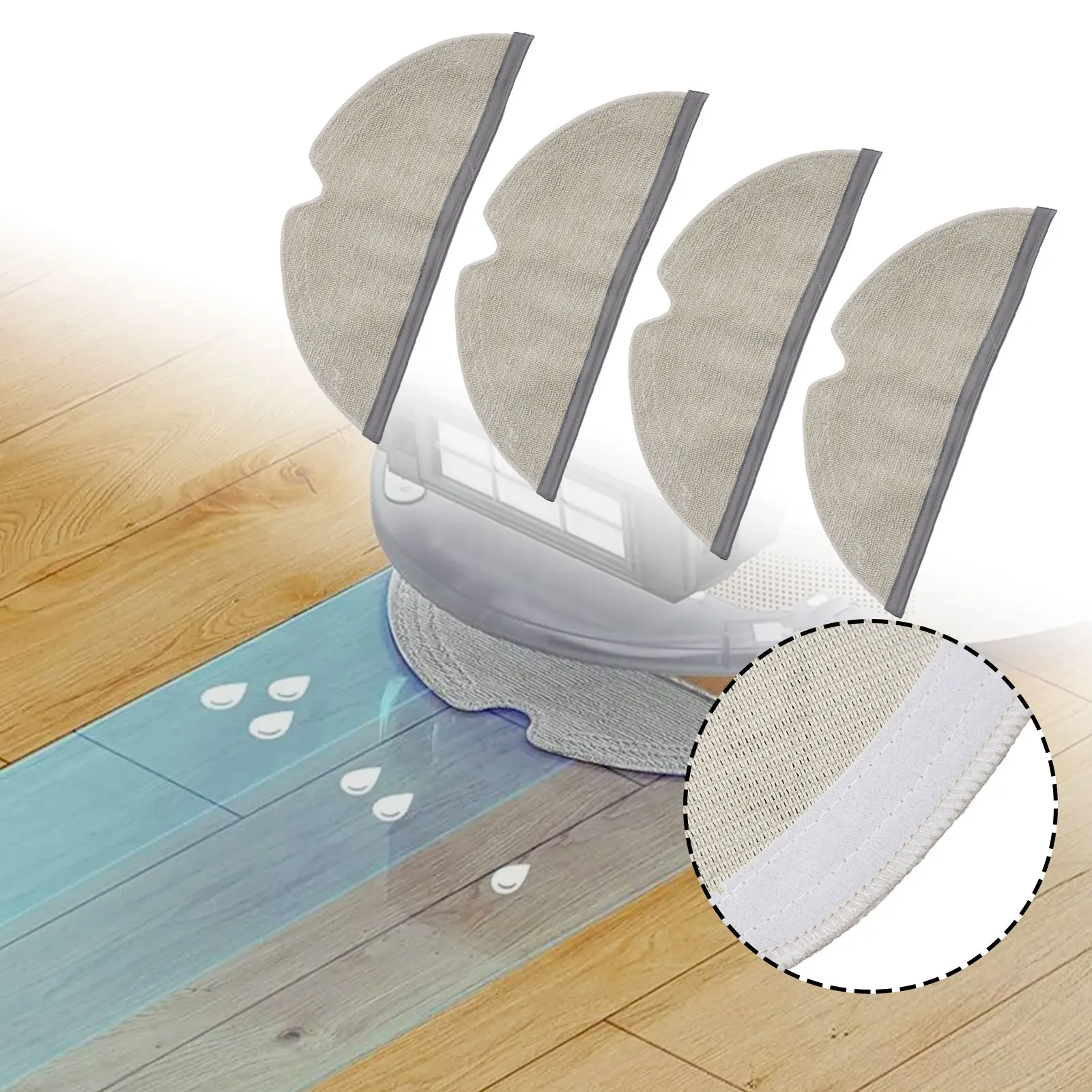 4PCS Microfibre Pad Fit For Q8 MAX MAX Plus Robot Vacuum Cleaner Home Improvement Tools And Accessories Replacement Parts
4PCS Microfibre Pad Fit For Q8 MAX MAX Plus Robot Vacuum Cleaner Home Improvement Tools And Accessories Replacement Parts
