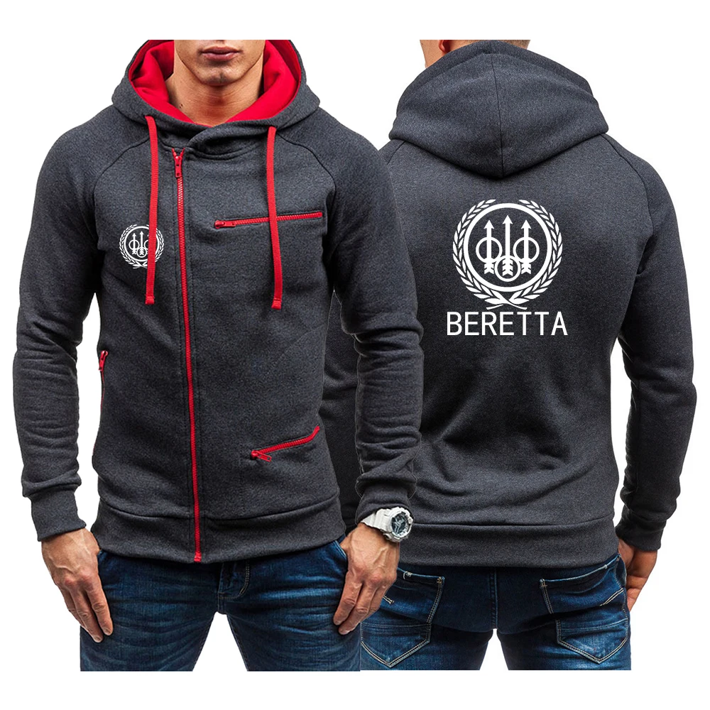 2023 Men New Beretta Firearms Printed Set Diagonal Zip Hooded Long Sleeves Hoodies Casual Sport Jacket Sport Man Sportswear Tops
2023 Men New Beretta Firearms Printed Set Diagonal Zip Hooded Long Sleeves Hoodies Casual Sport Jacket Sport Man Sportswear Tops