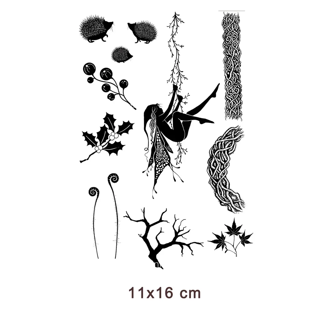 

New Arrivals 2023 Plants Fairy Clear Stamps Seal for DIY Scrapbooking Card Rubber Stamp Making Photo Album Handemade Crafts