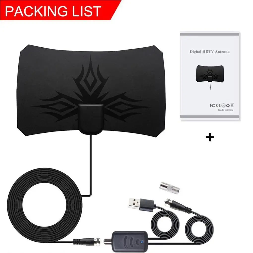 980 Miles Digital TV Antenna Indoor High Definition Amplified Signal Amplifier Long-Range Access Point Amplifiers
980 Miles Digital TV Antenna Indoor High Definition Amplified Signal Amplifier Long-Range Access Point Amplifiers