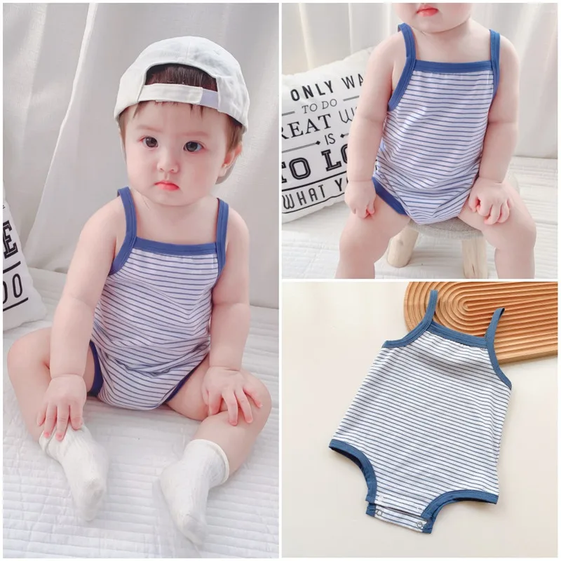 0-24M Summer Unisex Baby Clothes Boy Romper Baby Girl Sleeveless Cross Strap Infant Jumpsuit For Newborn Playsuit Romper
0-24M Summer Unisex Baby Clothes Boy Romper Baby Girl Sleeveless Cross Strap Infant Jumpsuit For Newborn Playsuit Romper