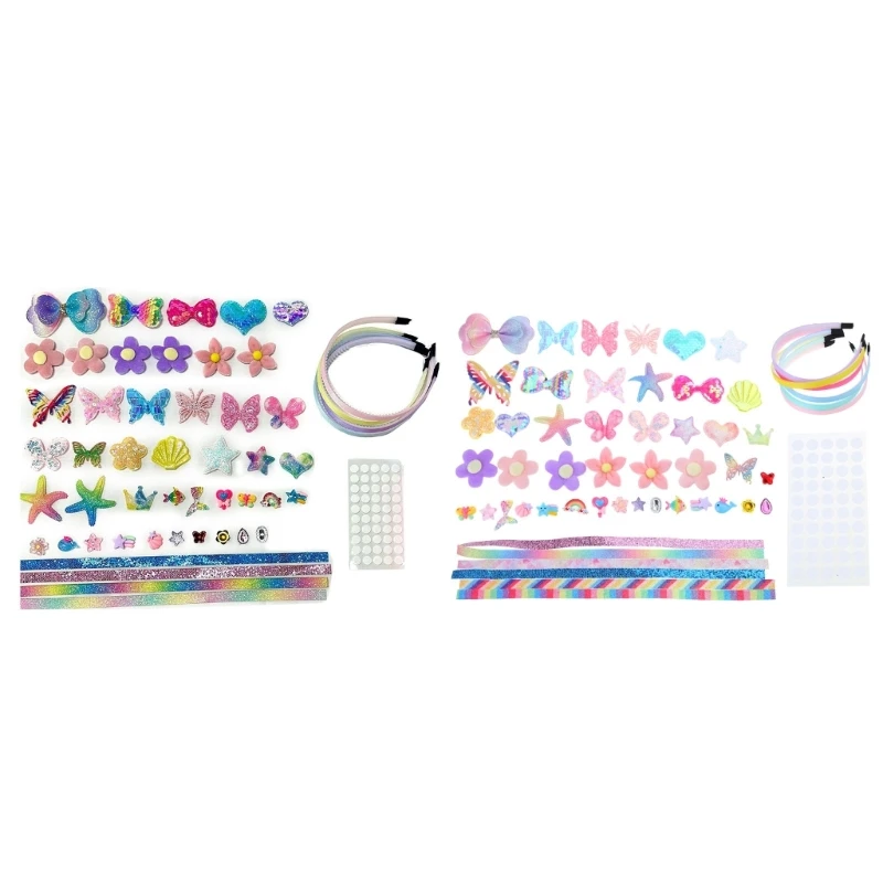 Sparkling DIY Headband Kits for Girls Creative Craft Friendship Hairhoop Making Material Set for Kids 5-12 Party Props
Sparkling DIY Headband Kits for Girls Creative Craft Friendship Hairhoop Making Material Set for Kids 5-12 Party Props