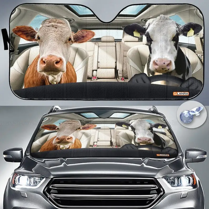 Cow Car Sunshade, Cow Lover, Heifer Car Sun Shade, Cow Car Decoration, Cow Lover Gifts, Gift For Her PHT052205G02
Cow Car Sunshade, Cow Lover, Heifer Car Sun Shade, Cow Car Decoration, Cow Lover Gifts, Gift For Her PHT052205G02