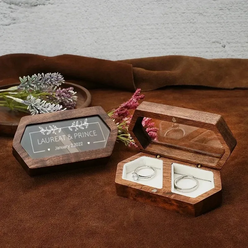 Free Personalized Customized Ring Box Jewelry Storage Engagement Wedding Ceremony Proposal Ring Wedding for Girl Walnut Wood Box
Free Personalized Customized Ring Box Jewelry Storage Engagement Wedding Ceremony Proposal Ring Wedding for Girl Walnut Wood Box
