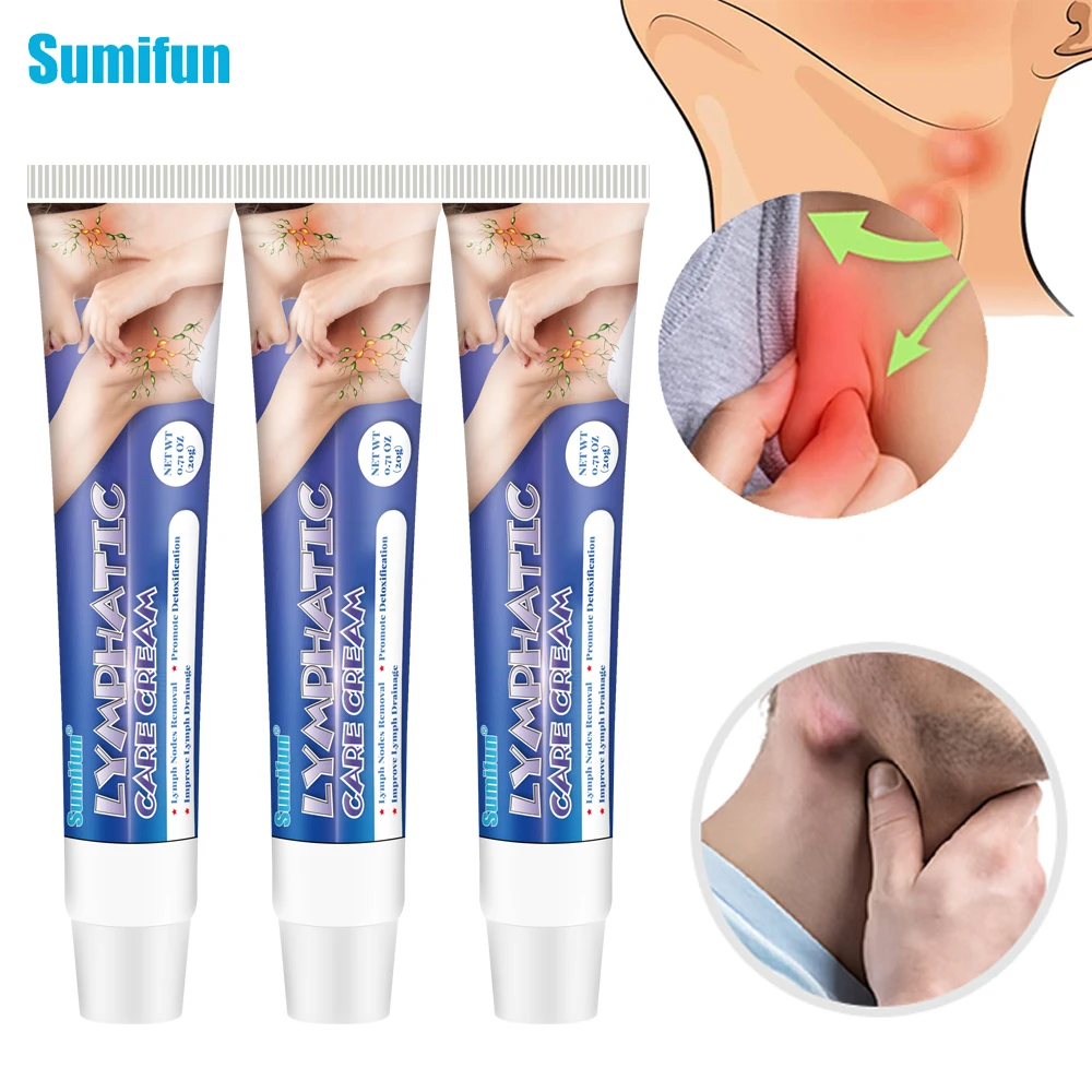 

1/3pcs Sumifun Herbal Lymphatic Detox Cream Breast Armpit Anti-Swelling Lymph Node Removal Ointment Neck Lymph Medical Plaster