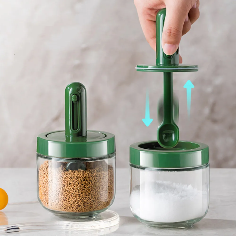 Kitchen Spoon Cover Integrated Telescopic Seasoning Jar Sealed Moisture-proof Spice Storage Glass Seasoning Jar
Kitchen Spoon Cover Integrated Telescopic Seasoning Jar Sealed Moisture-proof Spice Storage Glass Seasoning Jar