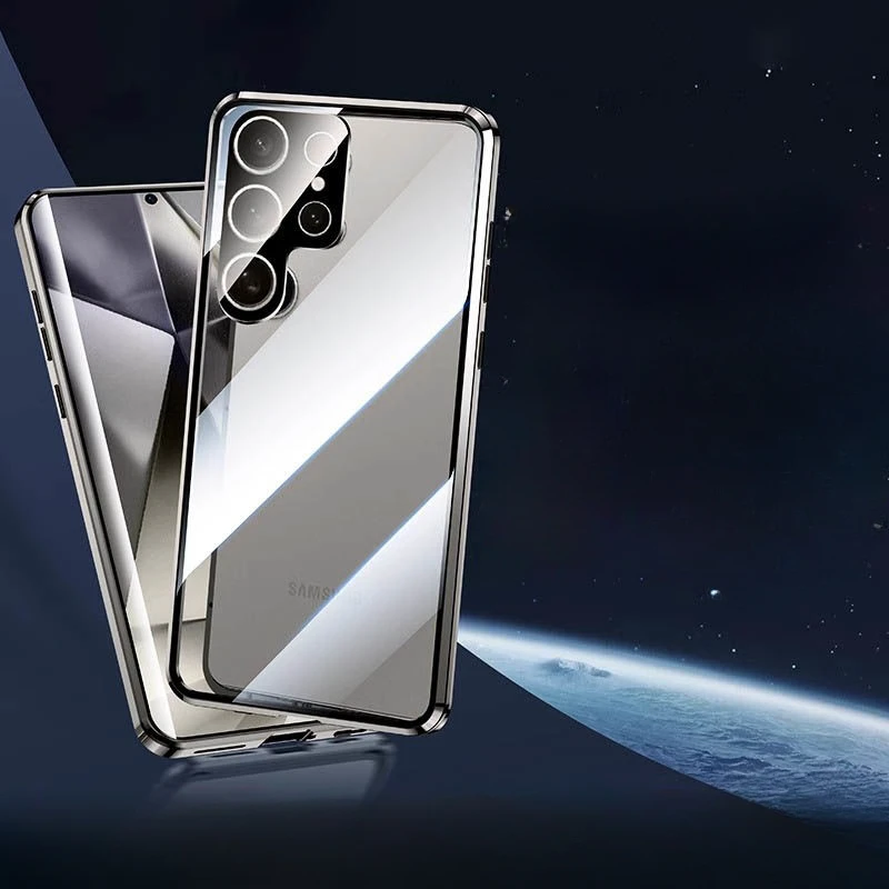 Двухсторонний стеклянный Магнитный чехол для телефона Samsung Galaxy S24 Plus, ультраметаллический протектор для объектива S24Plus, S24Ultra, чехол
Двухсторонний стеклянный Магнитный чехол для телефона Samsung Galaxy S24 Plus, ультраметаллический протектор для объектива S24Plus, S24Ultra, чехол