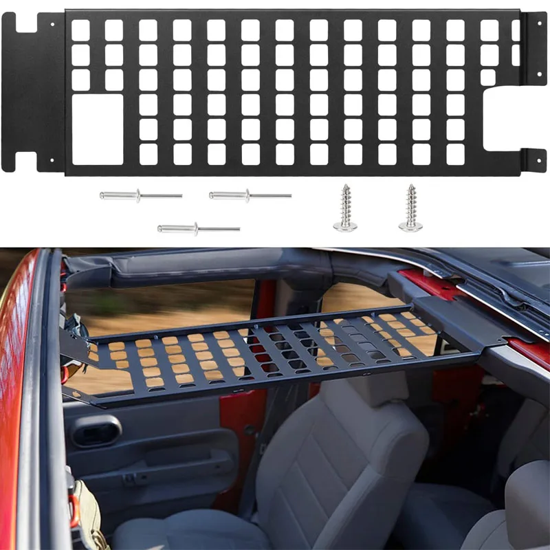 Roof Rack Hard Top Molle Panel For 2007-2018 Jeep Wrangler JK 4 Door, Hardtop Molle Panel Luggage Storage Carrier Metal Shelf
Roof Rack Hard Top Molle Panel For 2007-2018 Jeep Wrangler JK 4 Door, Hardtop Molle Panel Luggage Storage Carrier Metal Shelf