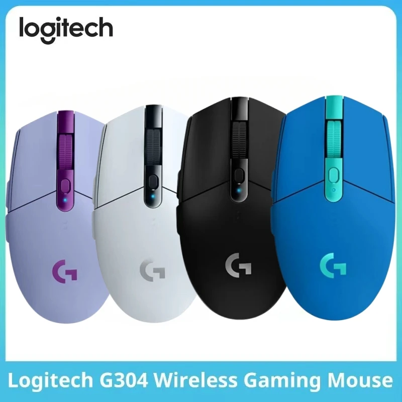 

Logitech-игровая беспроводная мышь G304 Lightspeed, 12000 dpi, аксессуар для ноутбука, без контроллера