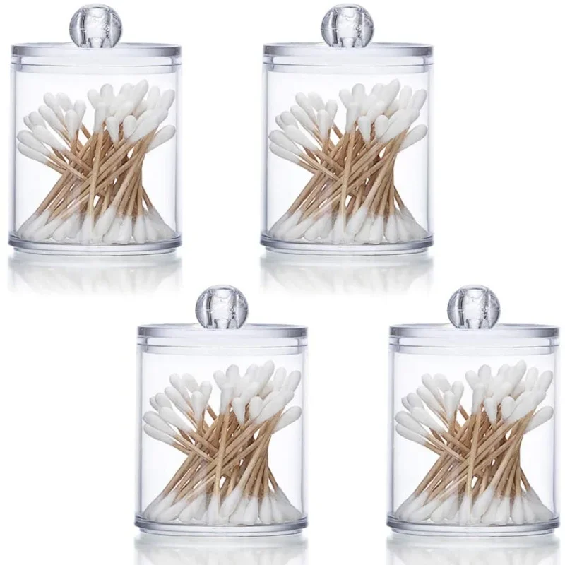 1/2pcs Cotton Swab Storage Box Makeup Jewelry Organizers Round Transparent Acrylic Jar Bathroom Cosmetic Home Organization
1/2pcs Cotton Swab Storage Box Makeup Jewelry Organizers Round Transparent Acrylic Jar Bathroom Cosmetic Home Organization