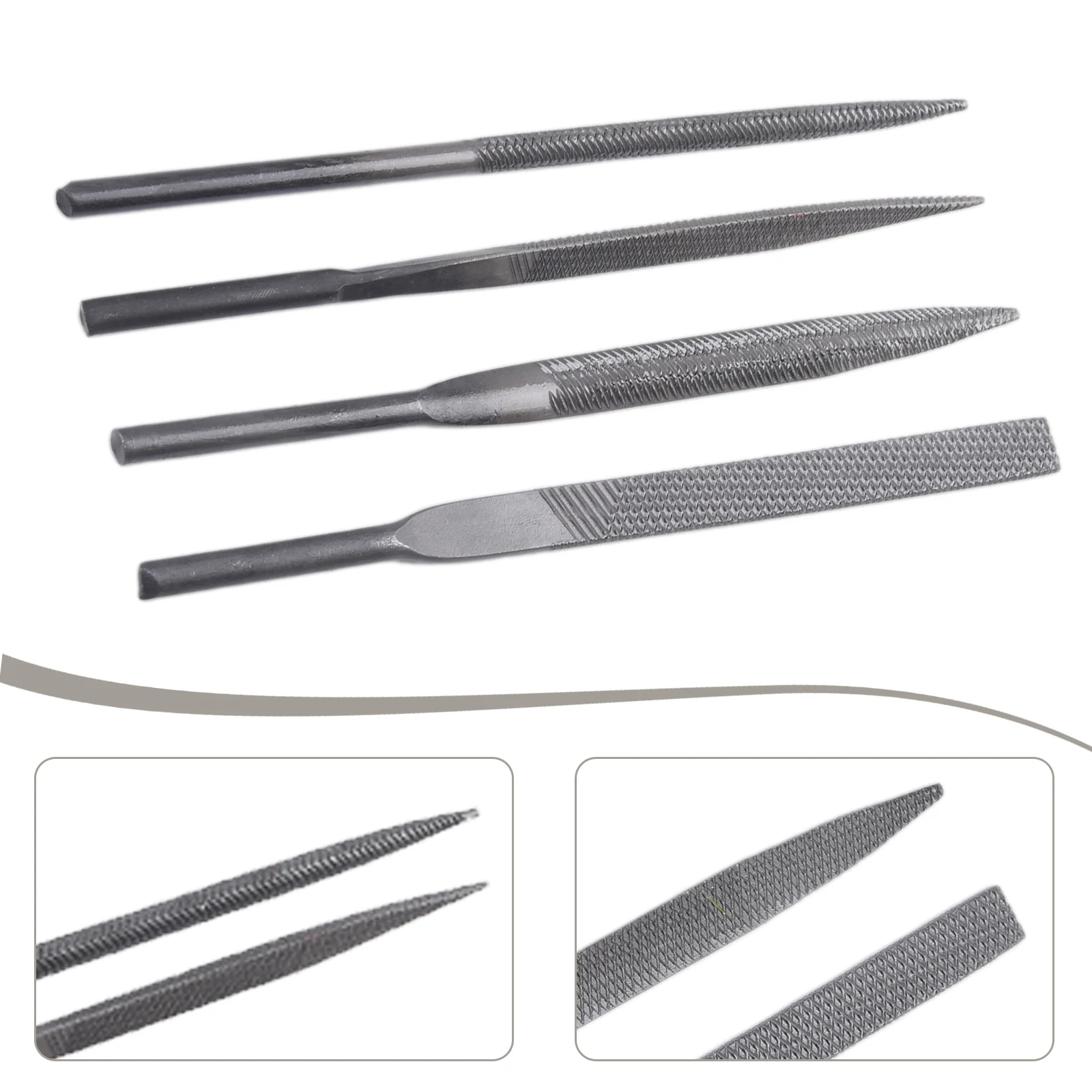 1pc Pneumatic File Blades Flat/Round/Semi-Circle/Triangle File 5*140mm For Deburring Carving Pneumatic Tool Accessories
1pc Pneumatic File Blades Flat/Round/Semi-Circle/Triangle File 5*140mm For Deburring Carving Pneumatic Tool Accessories