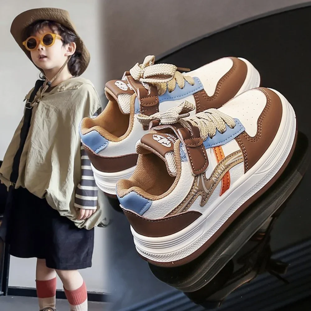 أحذية رياضية من جلد البولي يوريثان للأطفال، أحذية رياضية عصرية للمراهقين، أحذية رياضية مضادة للانزلاق ومقاومة للماء للأولاد والبنات أحذية رياضية من جلد البولي يوريثان للأطفال، أحذية رياضية عصرية للمراهقين، أحذية رياضية مضادة للانزلاق ومقاومة للماء للأولاد والبنات