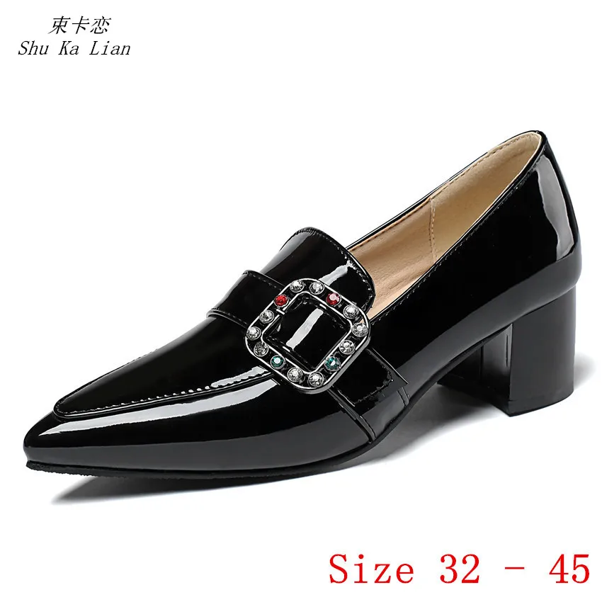 

Med High Heels Women Pumps Med High Heel Shoes Oxfords Woman Shoes Kitten Heels Small Plus Size 32 33 - 40 41 42 43 44 45